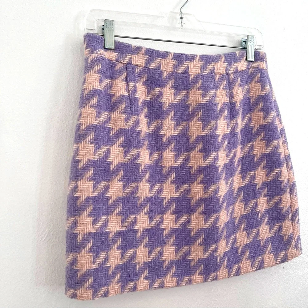 Forever 21 Tweed Skirt Purple and Pink Size Medium - Picture 4 of 12